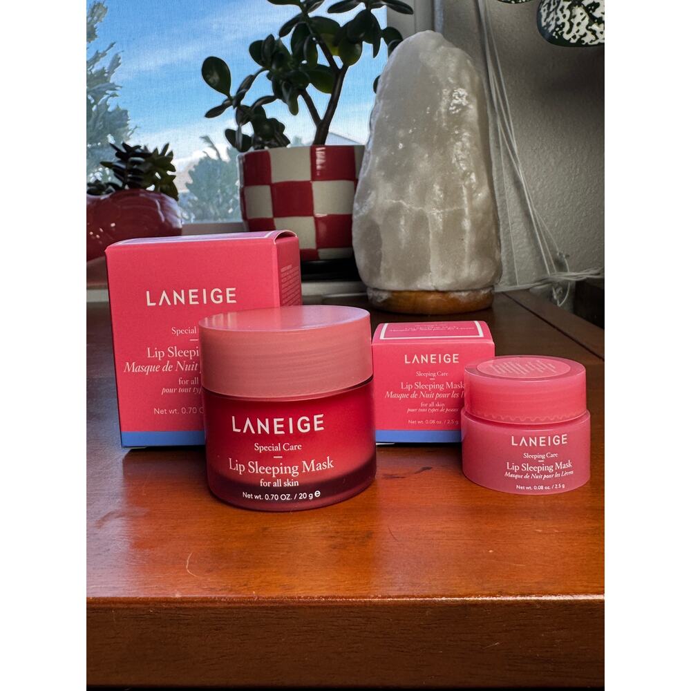 Laneige Lip Sleeping Mask 0.70 oz + Free Mini 0.08 oz NEW